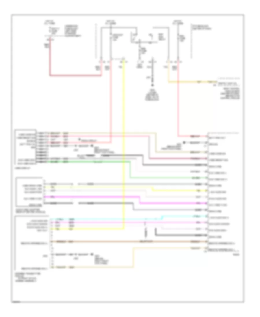 Video System Wiring Diagram for Pontiac Torrent 2009