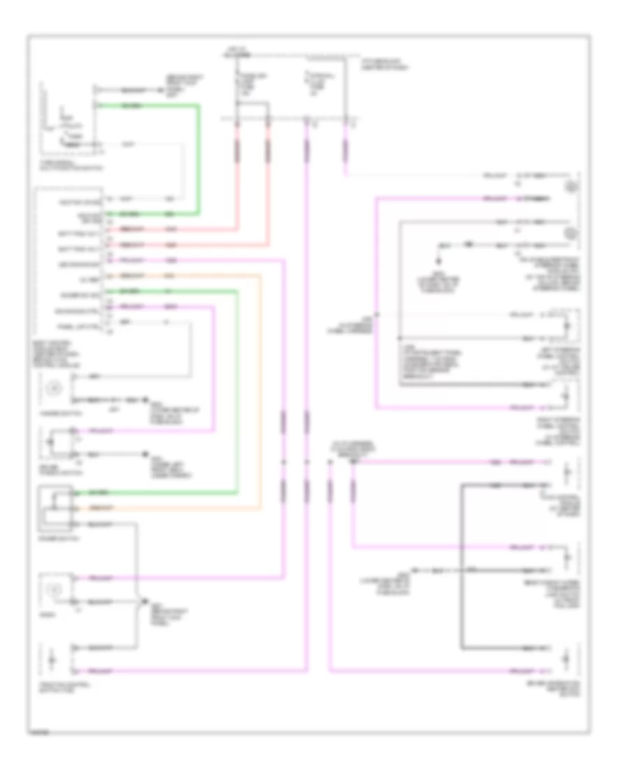 Instrument Illumination Wiring Diagram for Pontiac Torrent GXP 2009