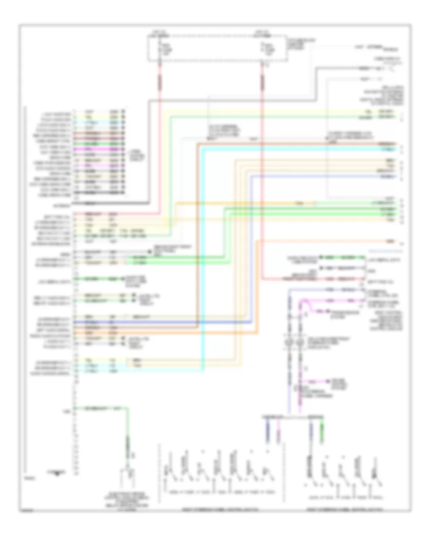 Radio Wiring Diagram, Premium (1 of 2) for Pontiac Torrent GXP 2009