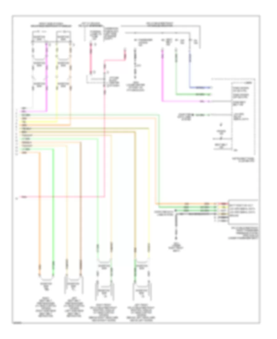 Supplemental Restraints Wiring Diagram (2 of 2) for Pontiac Torrent GXP 2009