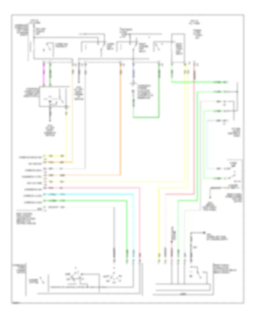 Wiper Washer Wiring Diagram for Pontiac Torrent GXP 2009