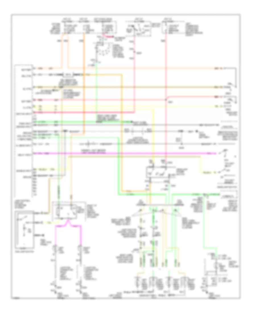 Headlight Wiring Diagram for Pontiac Bonneville SSE 1999