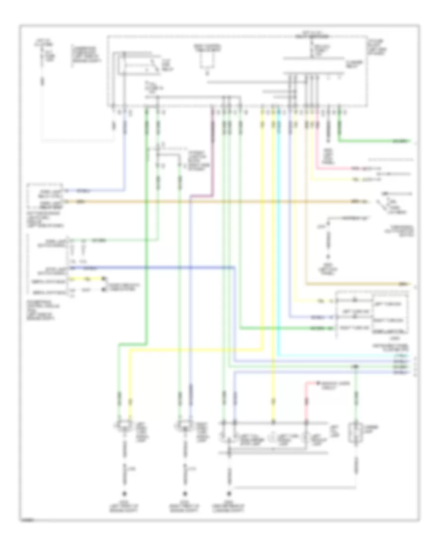 Exterior Lamps Wiring Diagram 1 of 2 for Pontiac Vibe 2009