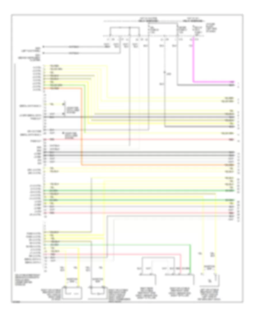 Supplemental Restraints Wiring Diagram 1 of 3 for Pontiac Vibe 2009