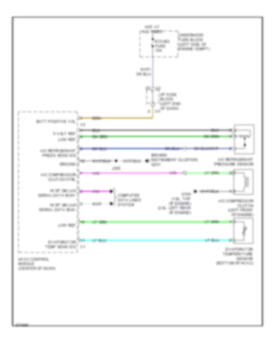 Compressor Wiring Diagram for Pontiac Vibe GT 2009