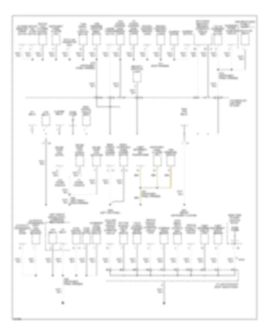 Ground Distribution Wiring Diagram (3 of 4) for Pontiac Vibe GT 2009