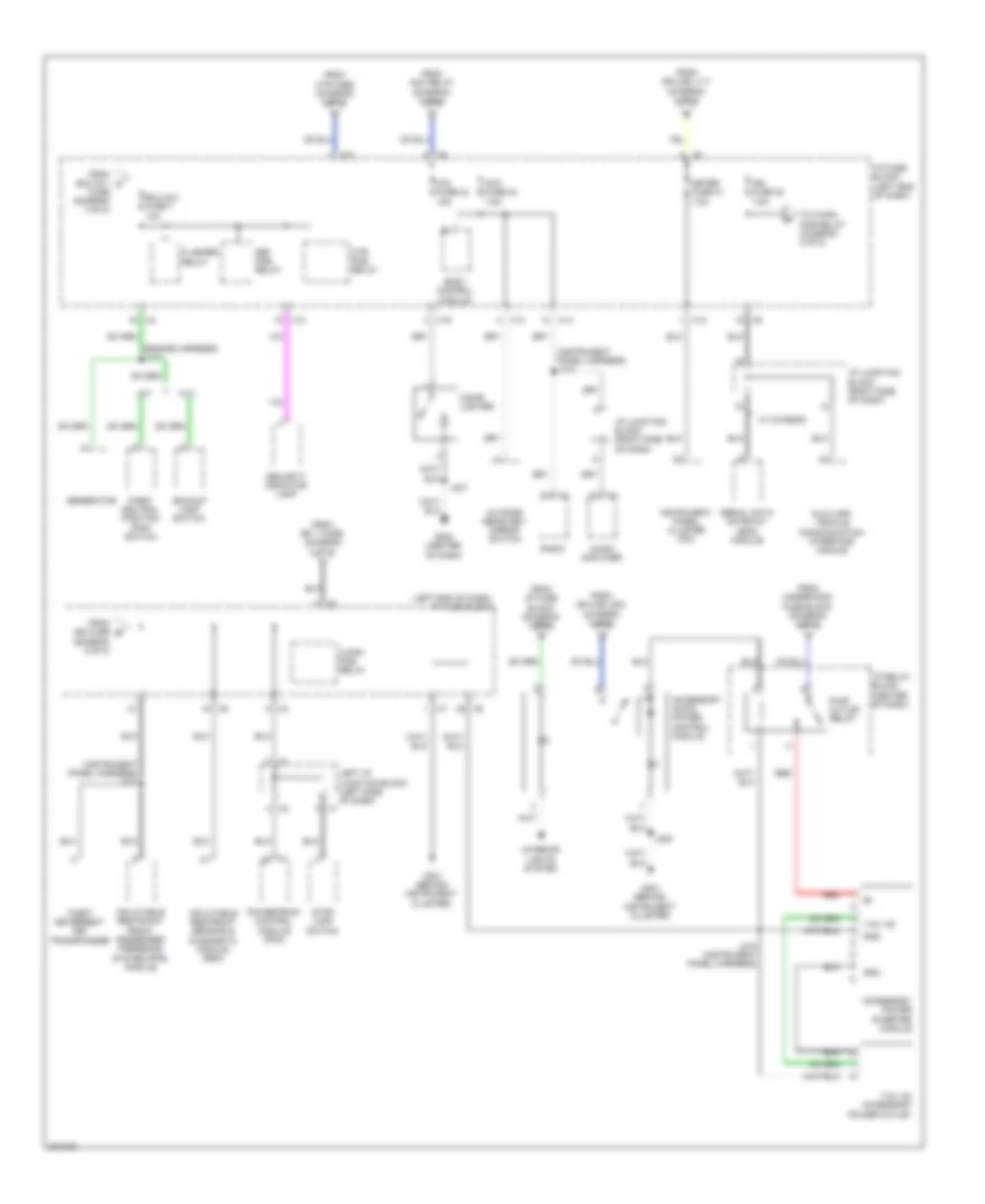 Power Distribution Wiring Diagram (5 of 5) for Pontiac Vibe GT 2009
