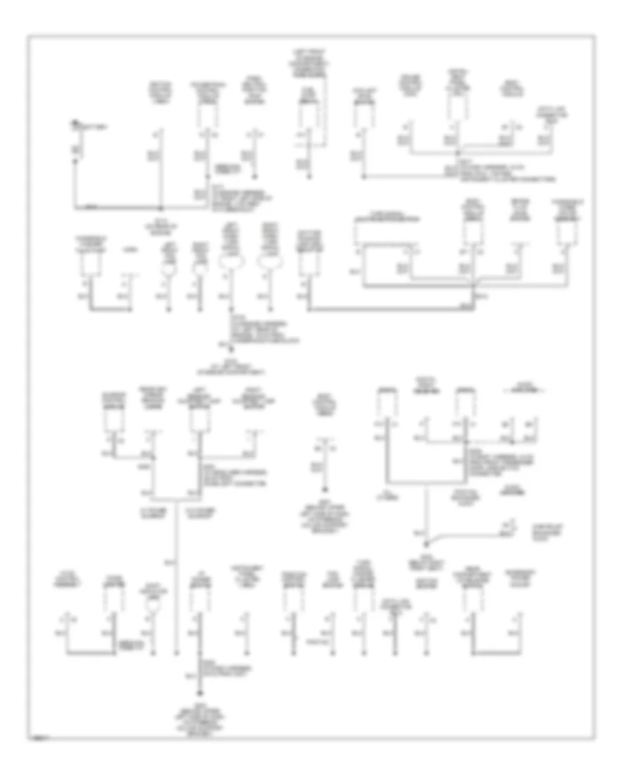 Ground Distribution Wiring Diagram 1 of 2 for Pontiac Sunfire 2005