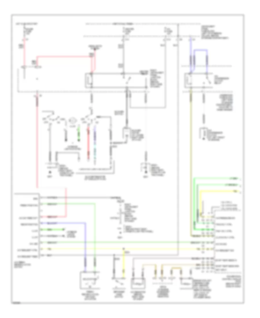 Manual A C Wiring Diagram 1 of 2 for Pontiac Vibe 2005