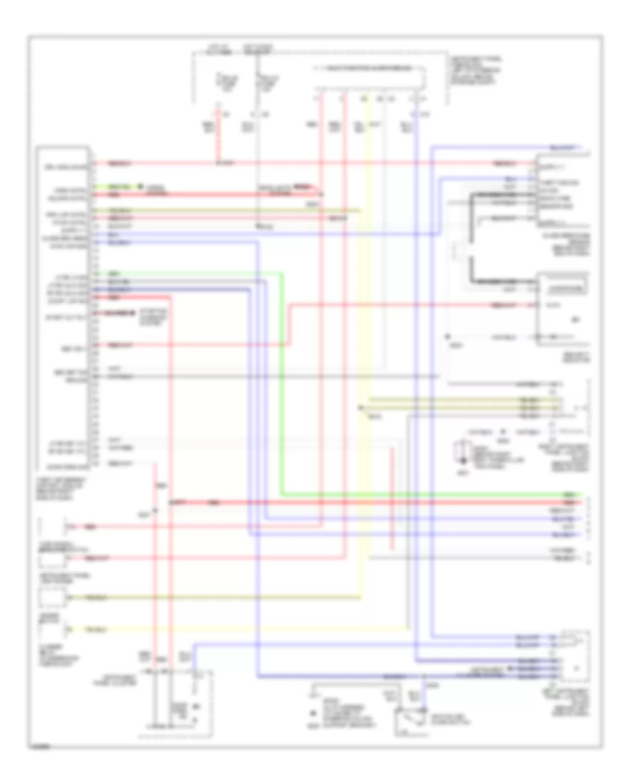 Anti theft Wiring Diagram 1 of 2 for Pontiac Vibe 2005