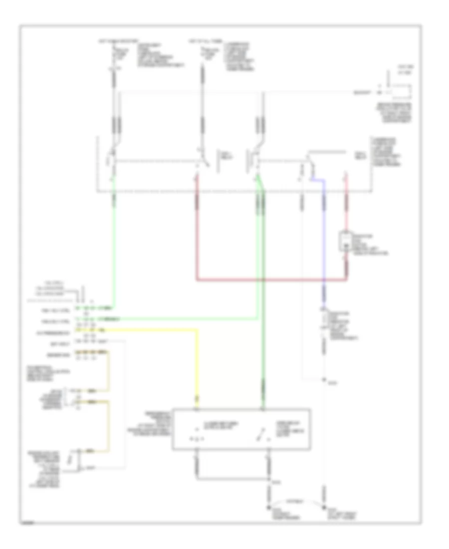 Cooling Fan Wiring Diagram for Pontiac Vibe 2005