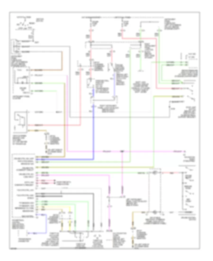1.8L VIN 8, Cruise Control Wiring Diagram, FWD for Pontiac Vibe 2005