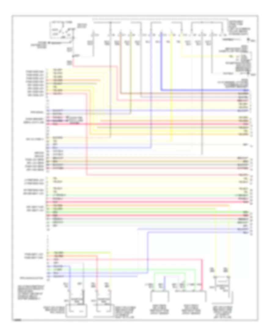 Supplemental Restraints Wiring Diagram 1 of 3 for Pontiac Vibe 2005