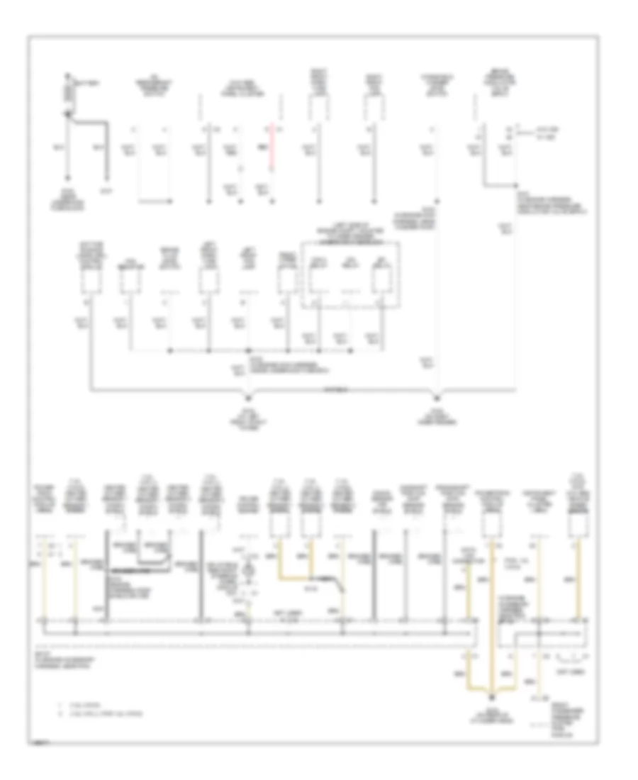 Ground Distribution Wiring Diagram 1 of 4 for Pontiac Vibe GT 2005
