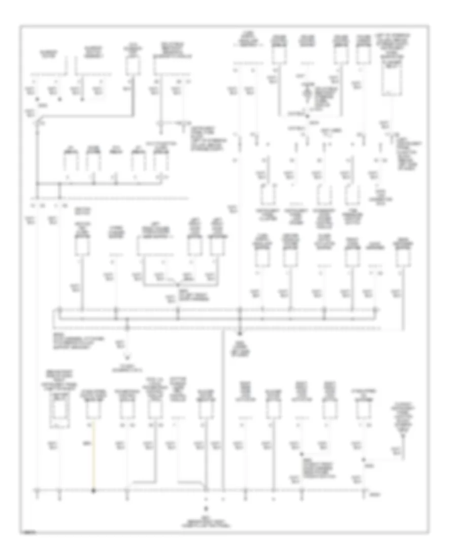 Ground Distribution Wiring Diagram 3 of 4 for Pontiac Vibe GT 2005