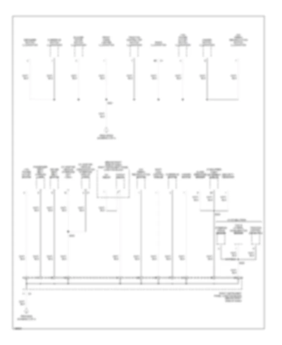 Ground Distribution Wiring Diagram 4 of 4 for Pontiac Vibe GT 2005