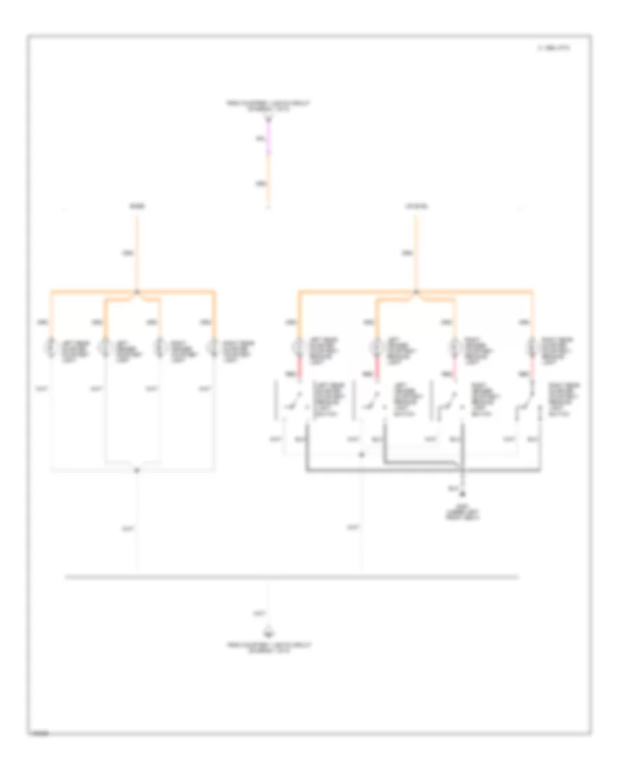 Courtesy Lamps Wiring Diagram (2 of 2) for Pontiac Grand Am GT 1993