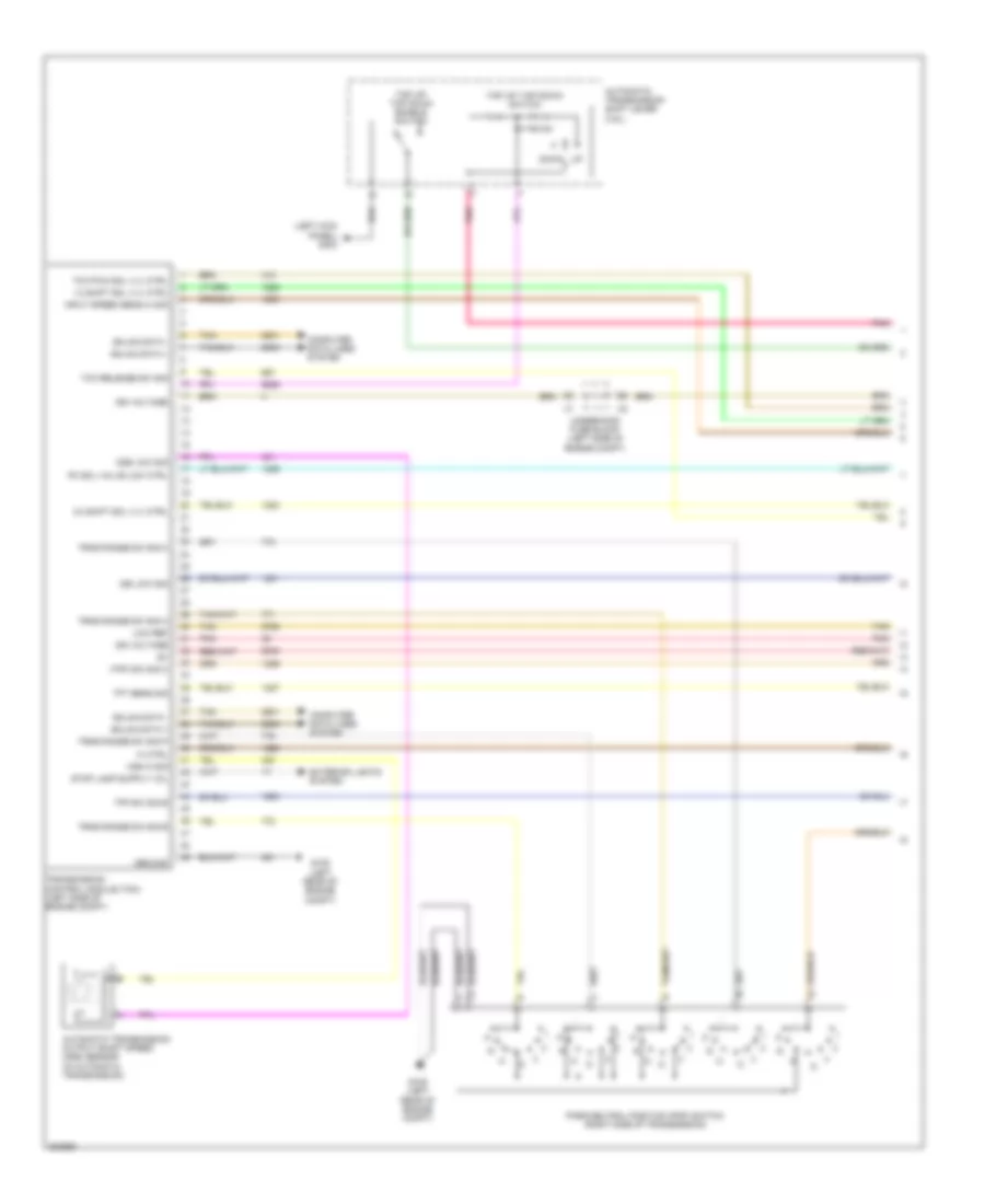 3.5L VIN N, Transmission Wiring Diagram (1 of 2) for Pontiac G6 GXP 2010