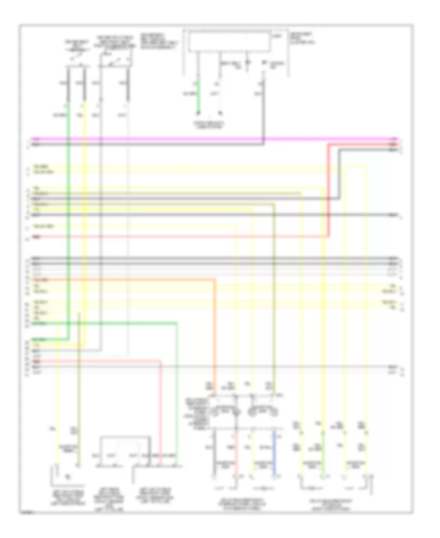 Supplemental Restraints Wiring Diagram (2 of 3) for Pontiac Vibe 2010