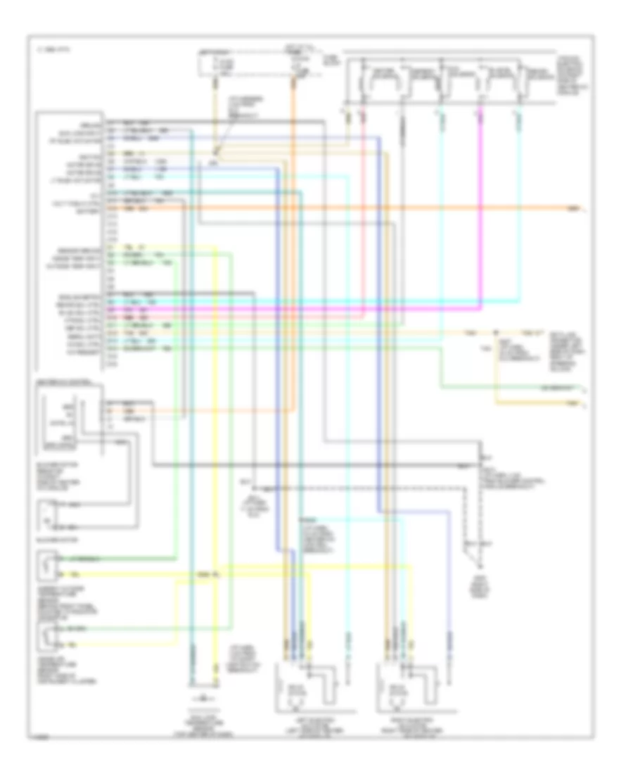 Automatic A C Wiring Diagram 1 of 2 for Pontiac Grand Prix SE 1999