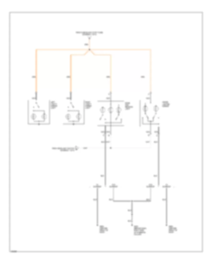 Courtesy Lamps Wiring Diagram, STE (2 of 2) for Pontiac Grand Prix LE 1993