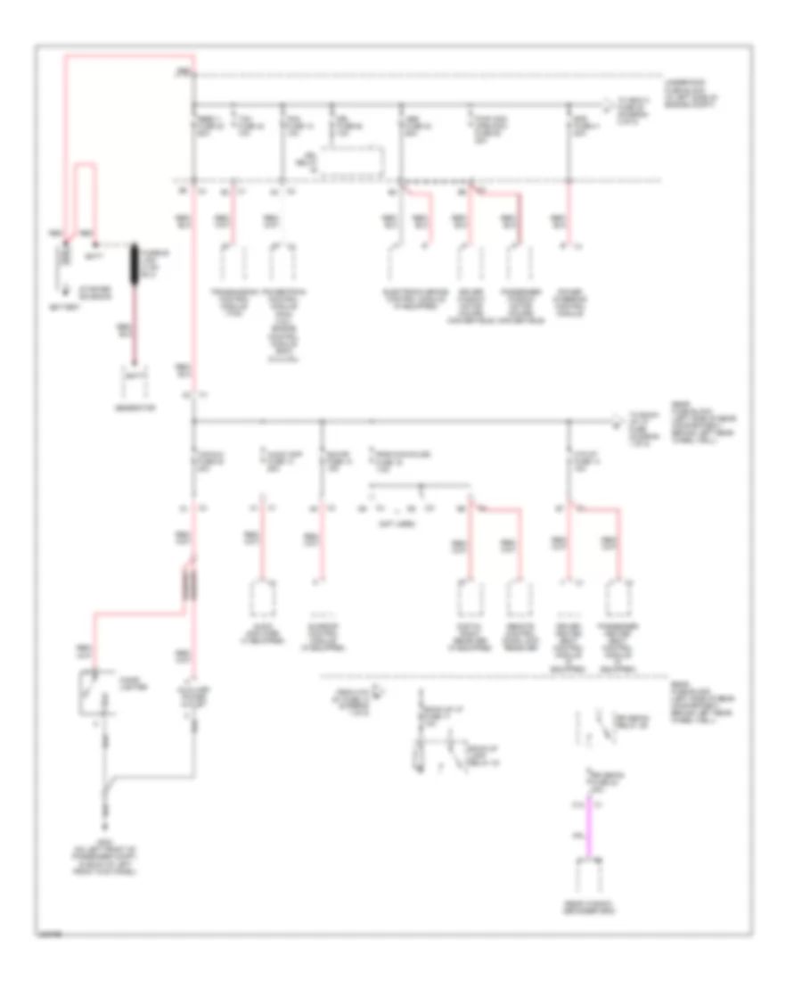 Power Distribution Wiring Diagram 1 of 5 for Pontiac G6 2006