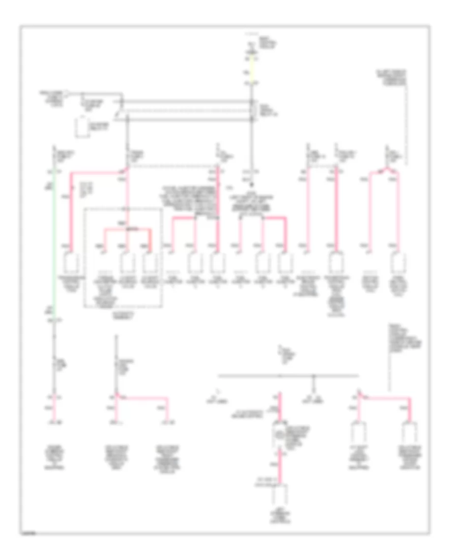 Power Distribution Wiring Diagram 5 of 5 for Pontiac G6 2006
