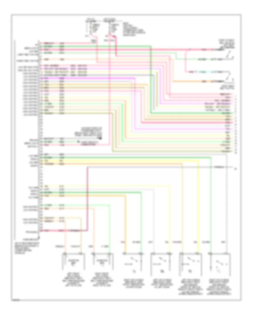 Supplemental Restraints Wiring Diagram 1 of 3 for Pontiac G6 2006