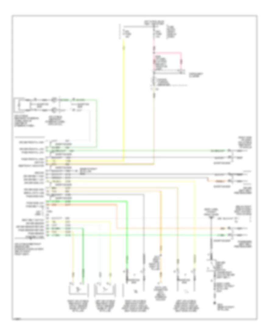 Supplemental Restraint Wiring Diagram for Pontiac Montana 1999