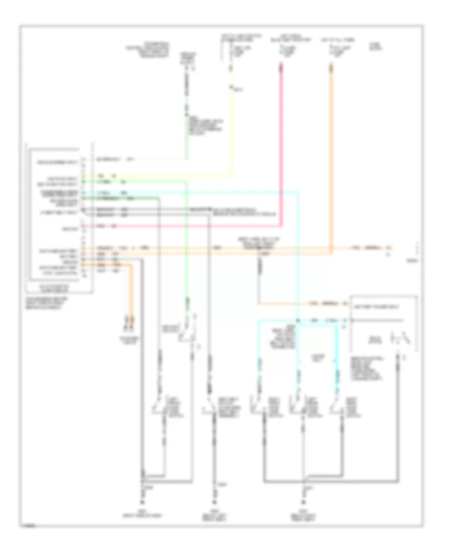 Warning System Wiring Diagrams for Pontiac Sunfire GT 1999
