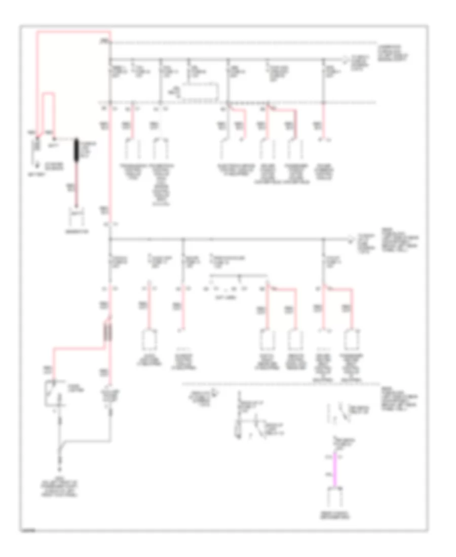 Power Distribution Wiring Diagram 1 of 5 for Pontiac G6 GTP 2006