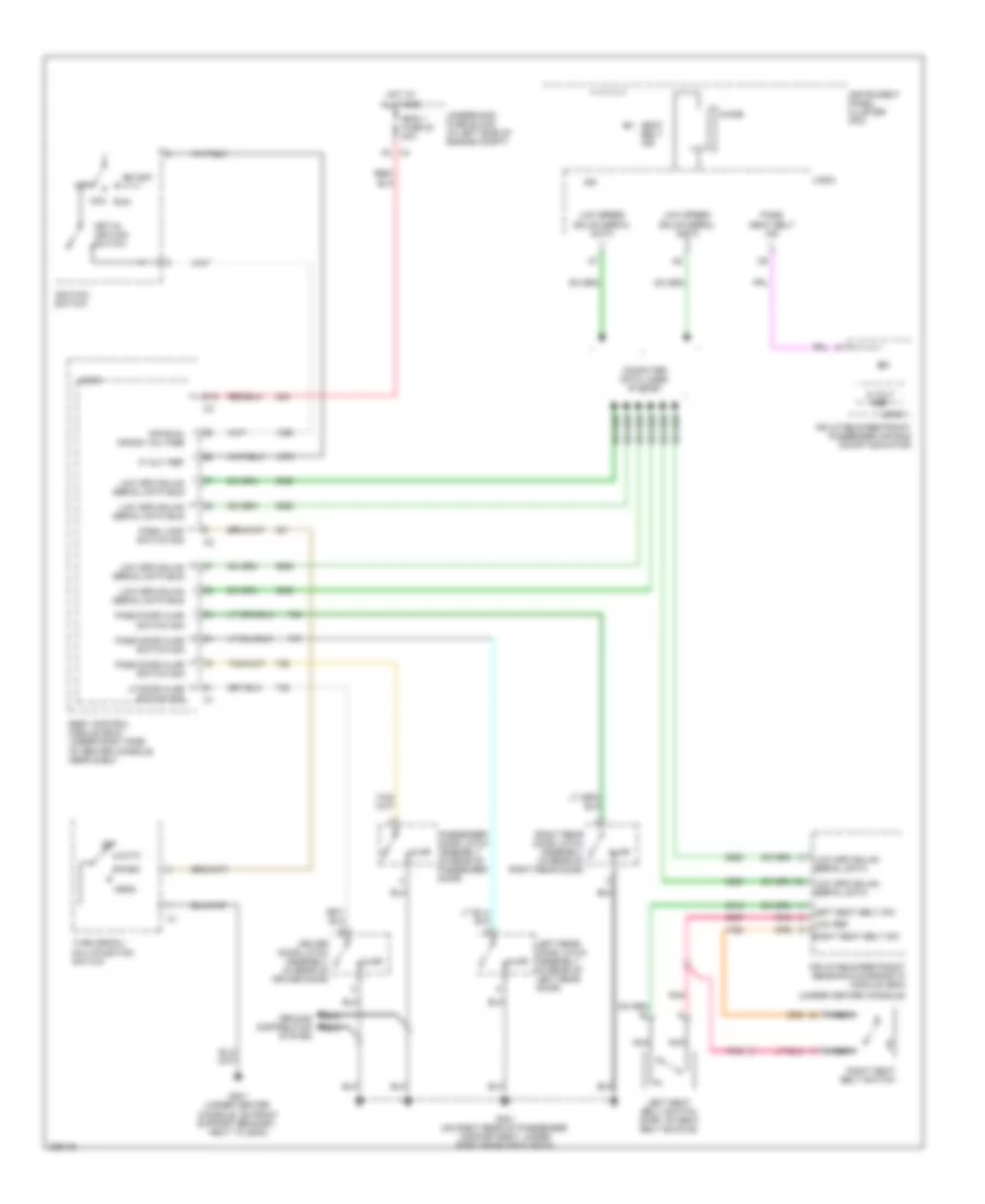 Warning Systems Wiring Diagram for Pontiac G6 GTP 2006