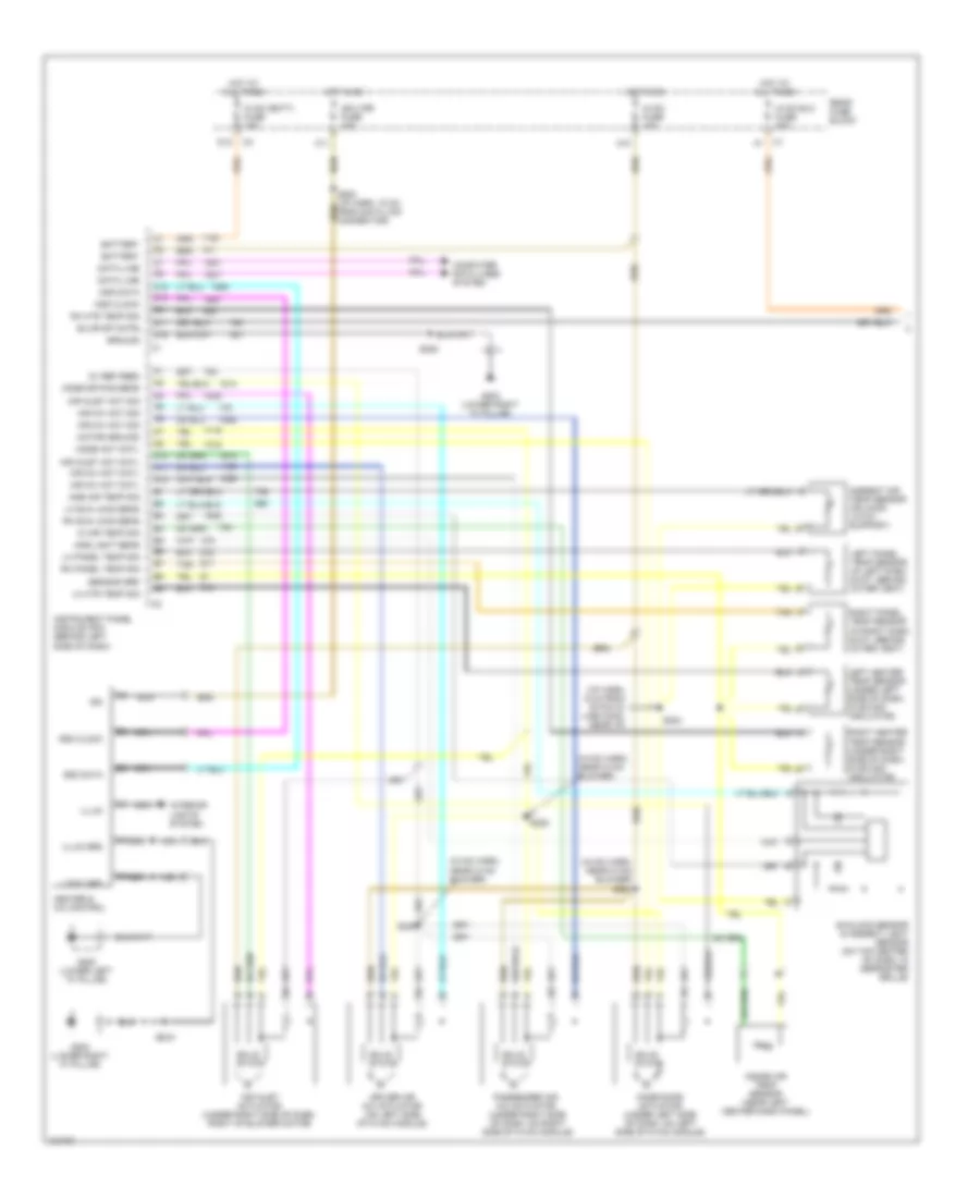 Automatic A C Wiring Diagram 1 of 2 for Pontiac Bonneville SLE 2000