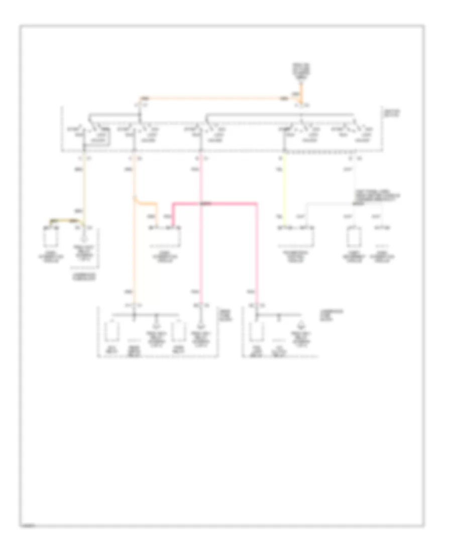 Power Distribution Wiring Diagram 4 of 4 for Pontiac Bonneville SLE 2000