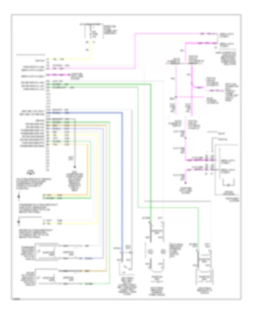 Supplemental Restraint Wiring Diagram for Pontiac Bonneville SLE 2000
