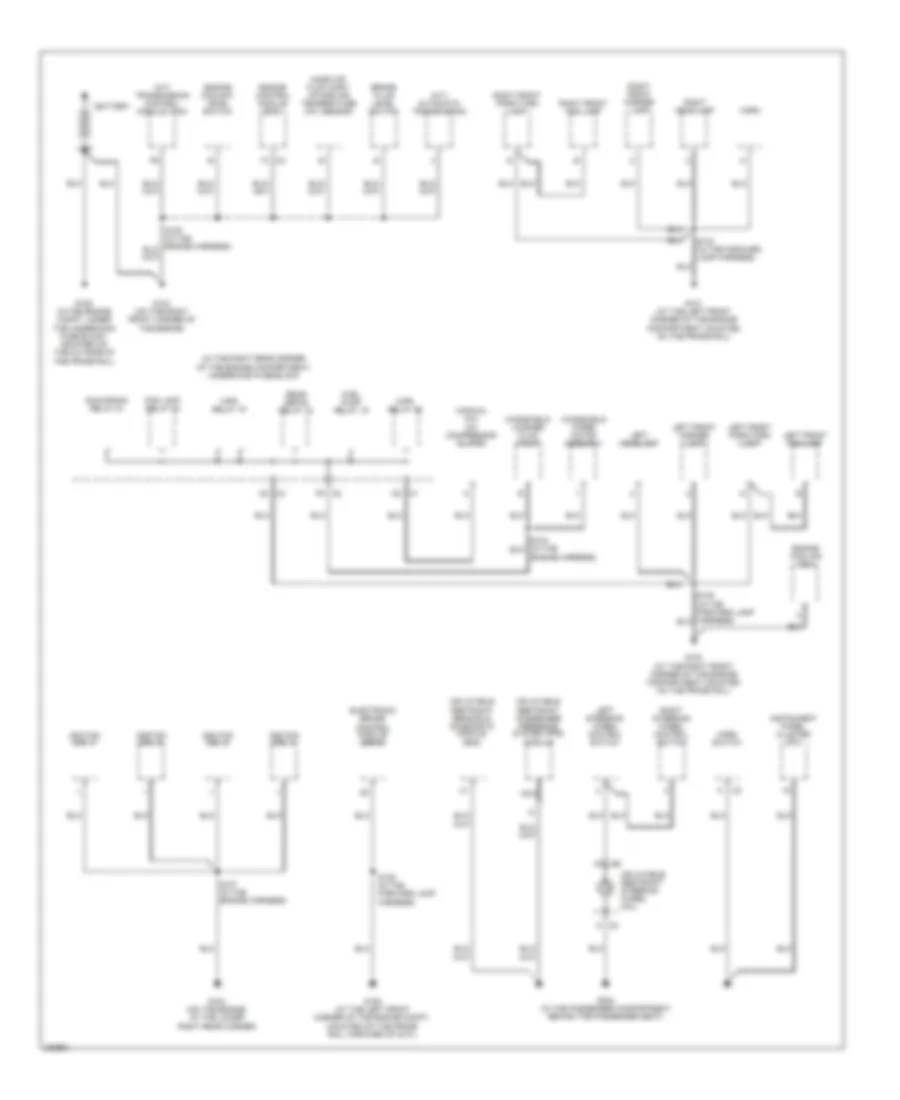 Ground Distribution Wiring Diagram 1 of 2 for Pontiac Solstice 2006