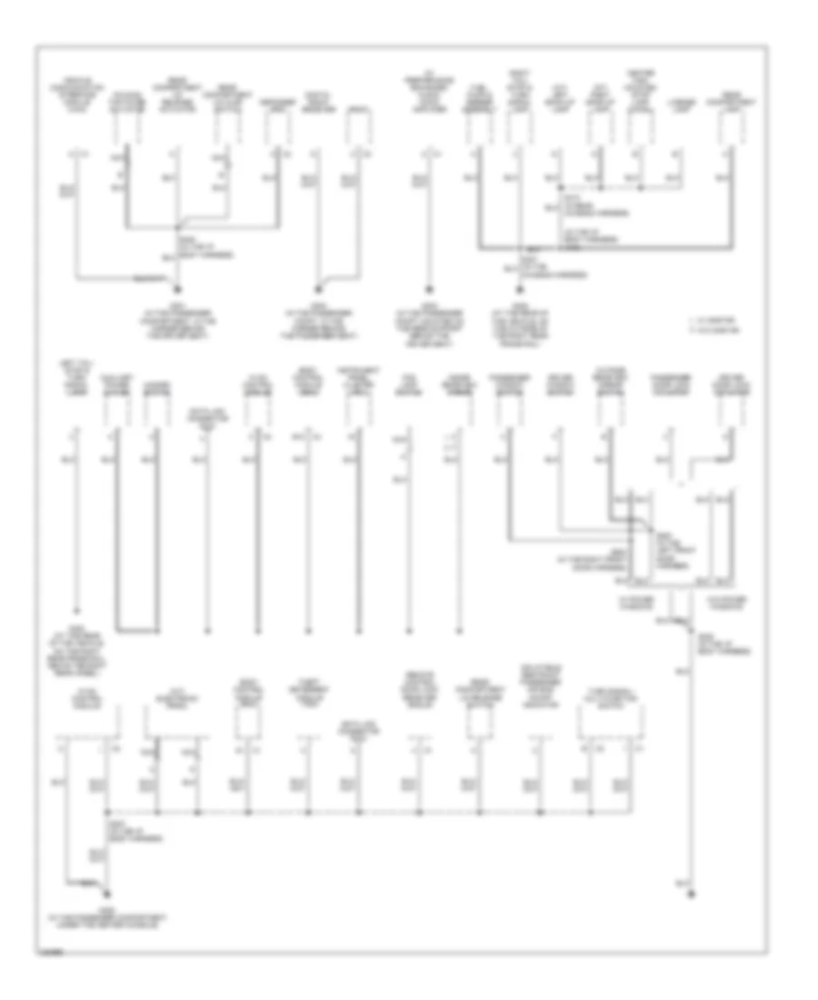 Ground Distribution Wiring Diagram 2 of 2 for Pontiac Solstice 2006