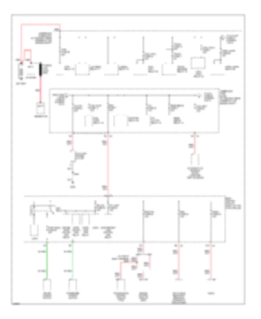 Power Distribution Wiring Diagram 1 of 3 for Pontiac Solstice 2006