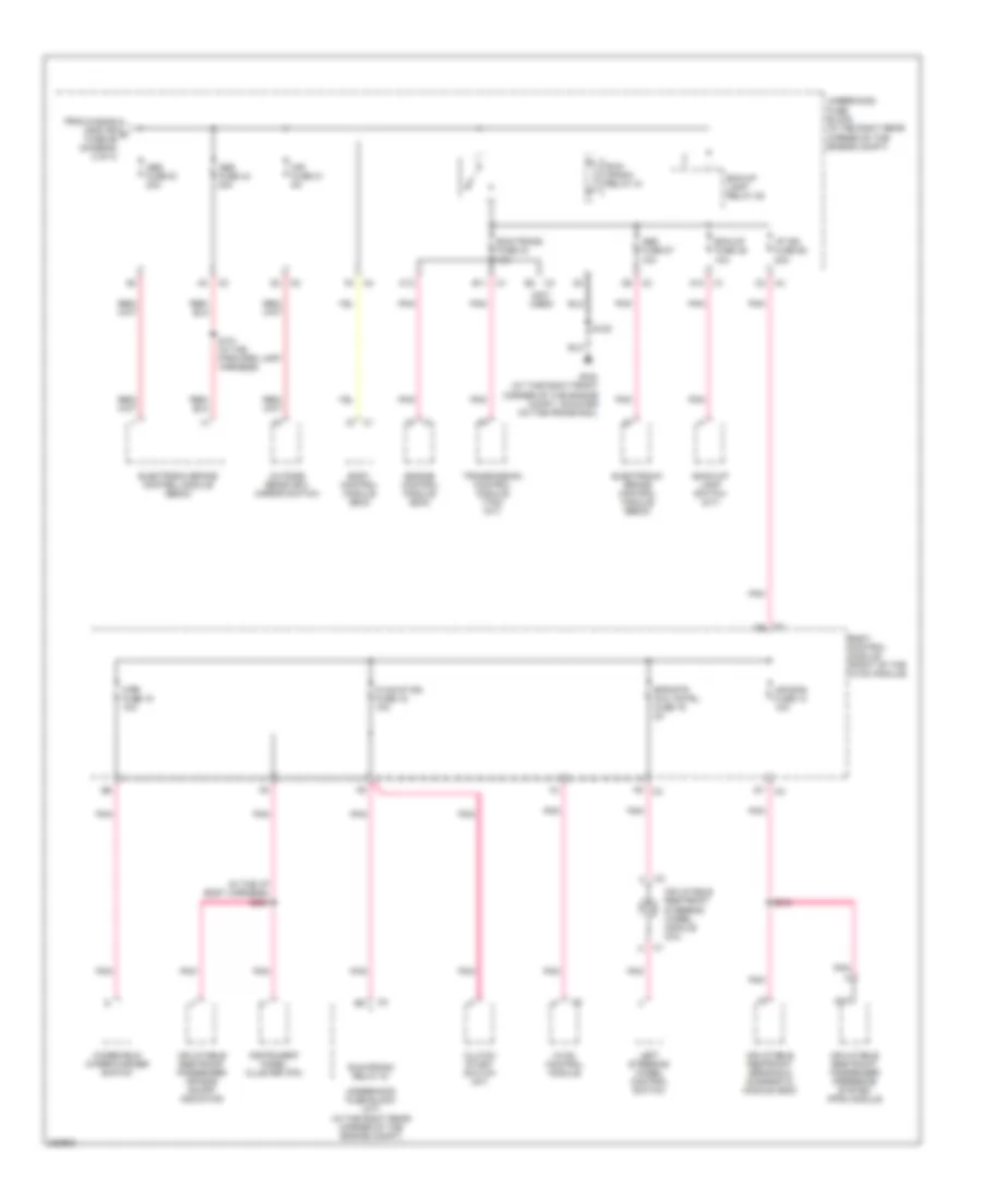 Power Distribution Wiring Diagram 3 of 3 for Pontiac Solstice 2006