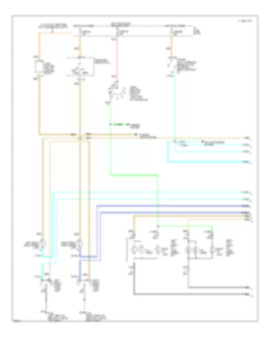 Exterior Light Wiring Diagram without Adaptive Lamp Monitor 1 of 2 for Pontiac Bonneville SE 1994