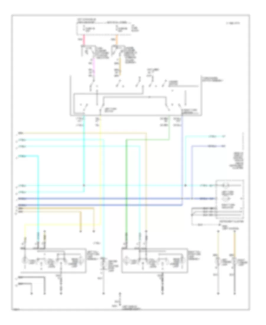 Exterior Light Wiring Diagram, without Adaptive Lamp Monitor (2 of 2) for Pontiac Bonneville SE 1994