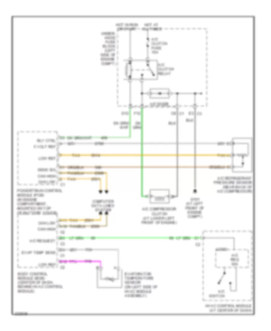 Compressor Wiring Diagram for Pontiac Torrent 2006