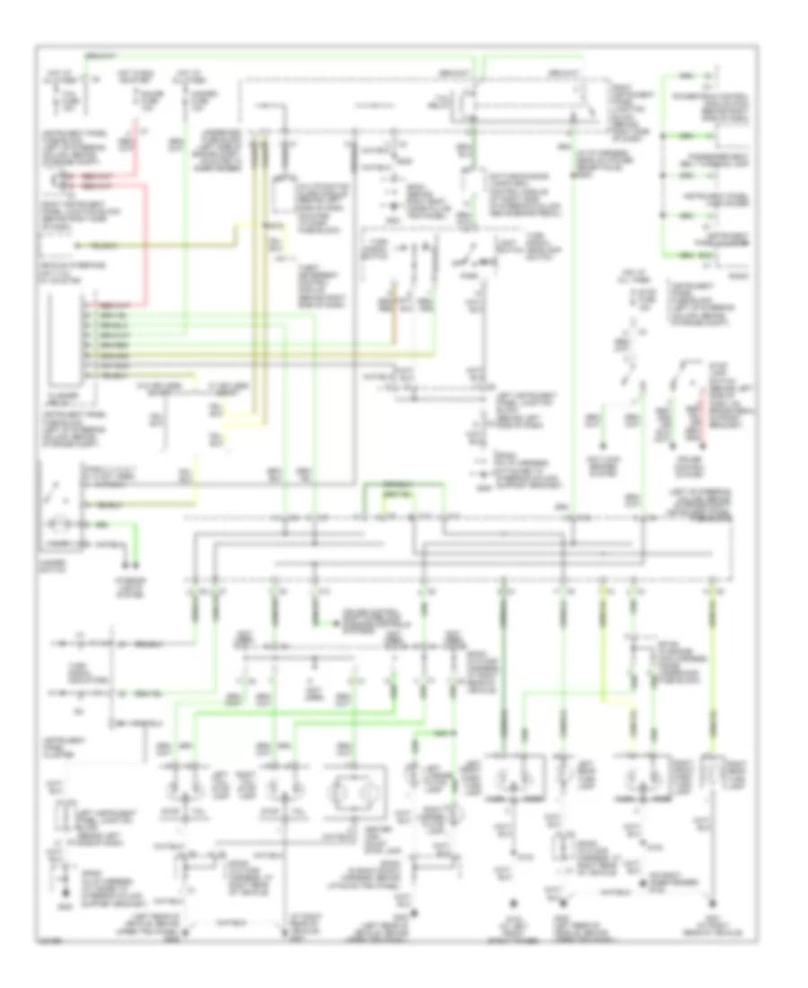 Exterior Lamps Wiring Diagram for Pontiac Vibe 2006