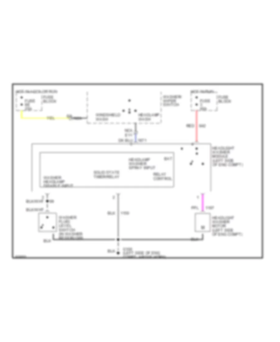 схема шайбы фары для Pontiac Bonneville SSE 1994
