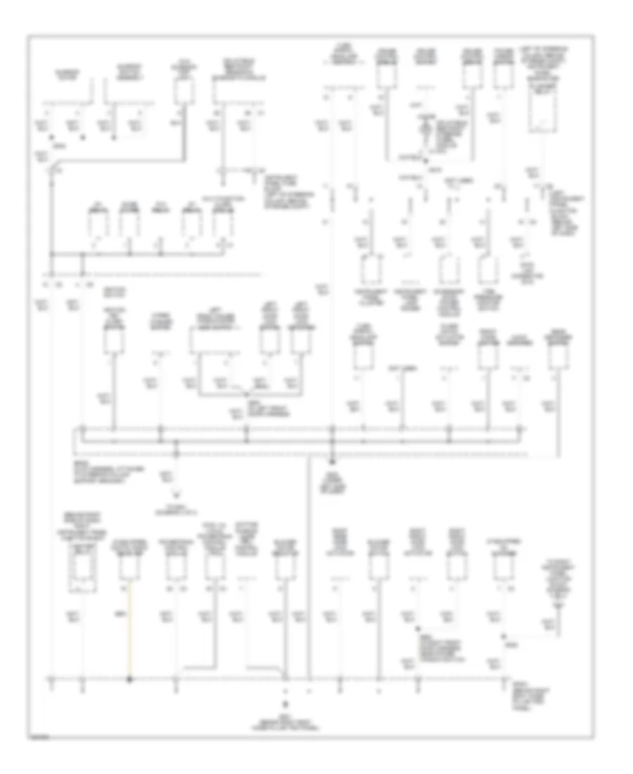 Ground Distribution Wiring Diagram 3 of 4 for Pontiac Vibe GT 2006