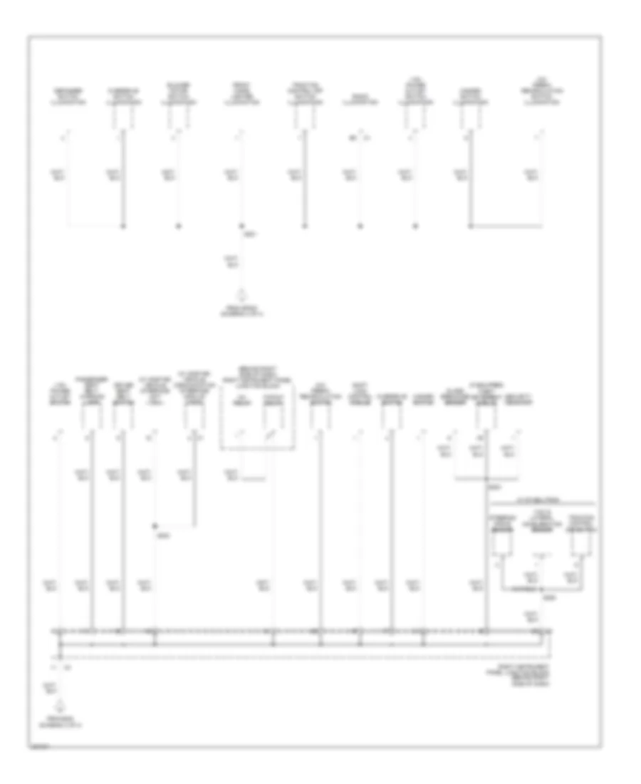 Ground Distribution Wiring Diagram 4 of 4 for Pontiac Vibe GT 2006