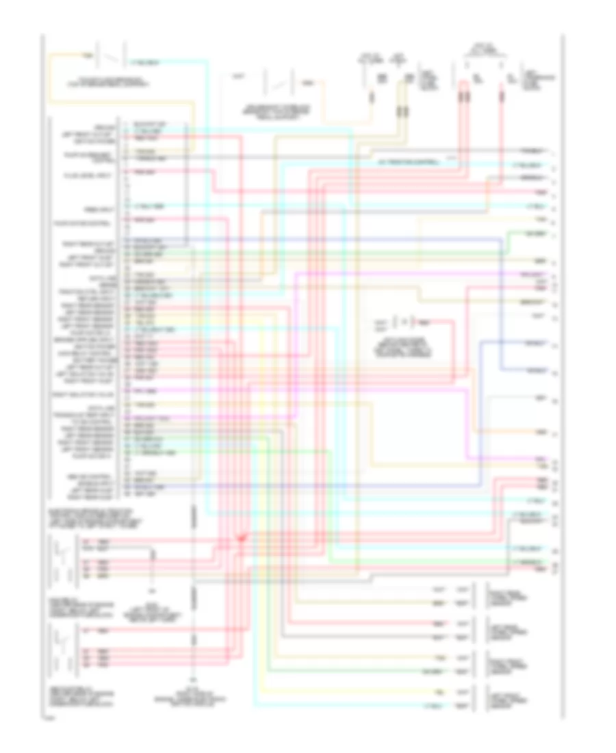 Anti-lock Brake Wiring Diagrams (1 of 2) for Pontiac Bonneville SSEi 1994