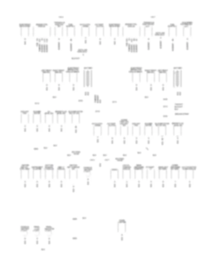 Ground Distribution Wiring Diagram 1 of 2 for Pontiac Sunbird LE 1994