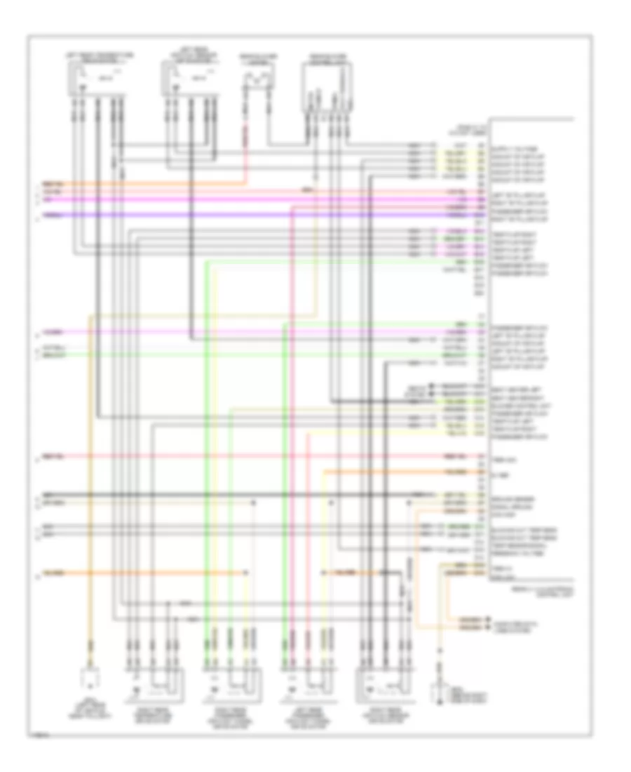 Automatic A/C Wiring Diagram, Front & Rear Счет (5 из 5) для Porsche Cayenne Turbo 2003