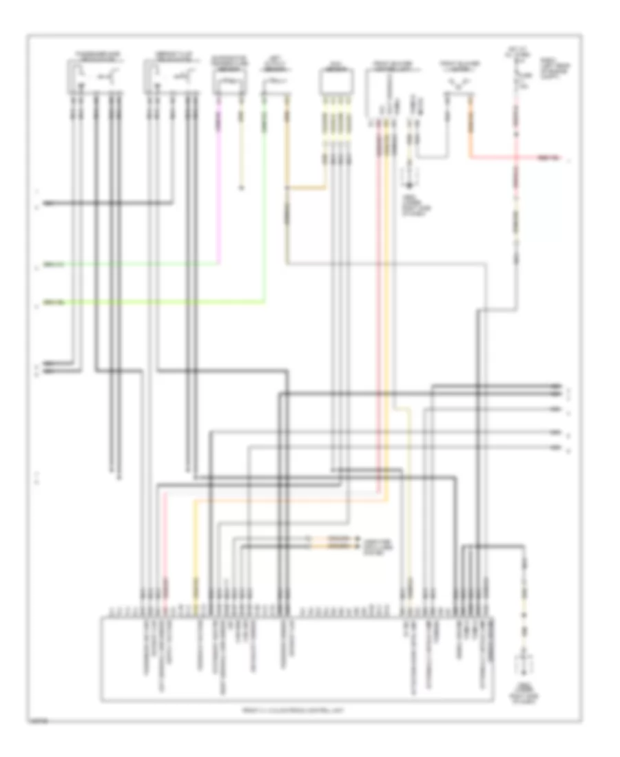 Automatic A/C Wiring Diagram, Front & Rear Счет (2 из 5) для Porsche Cayenne 2005